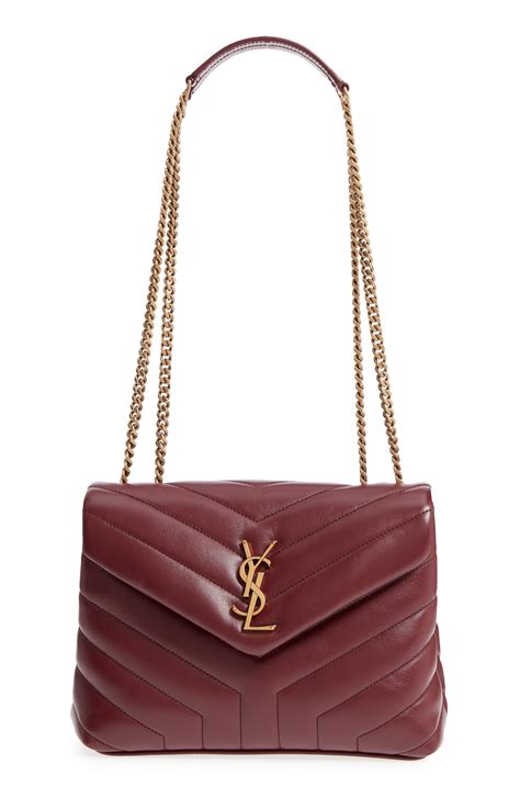 ysl loulou medium legion dark red|The Ultimate Bag Guide: Saint Laurent Loulou .